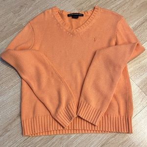 Ralph Lauren Sport blue label knit v-neck sweater